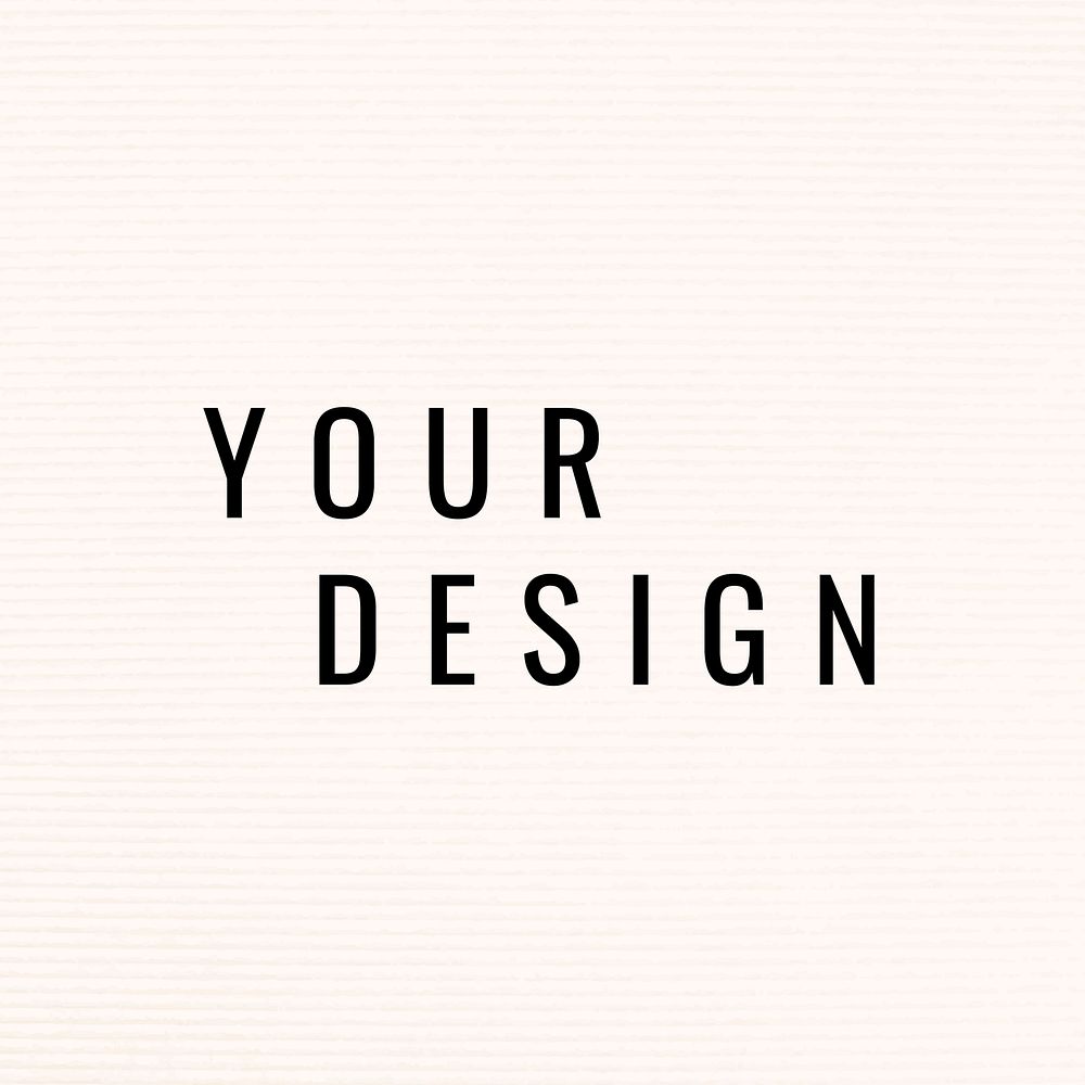 Your design template vector on cream background