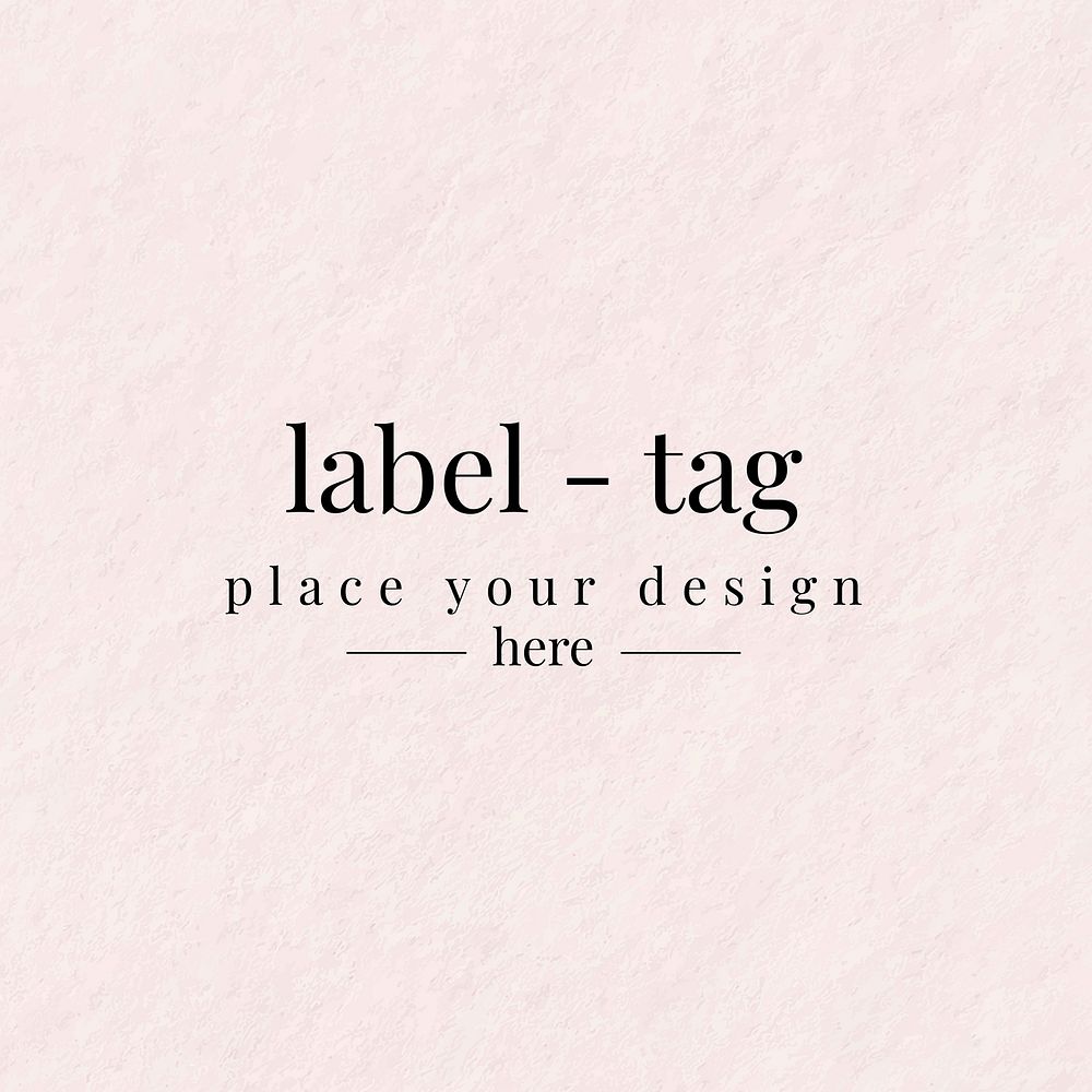 Label tag brand template design vector