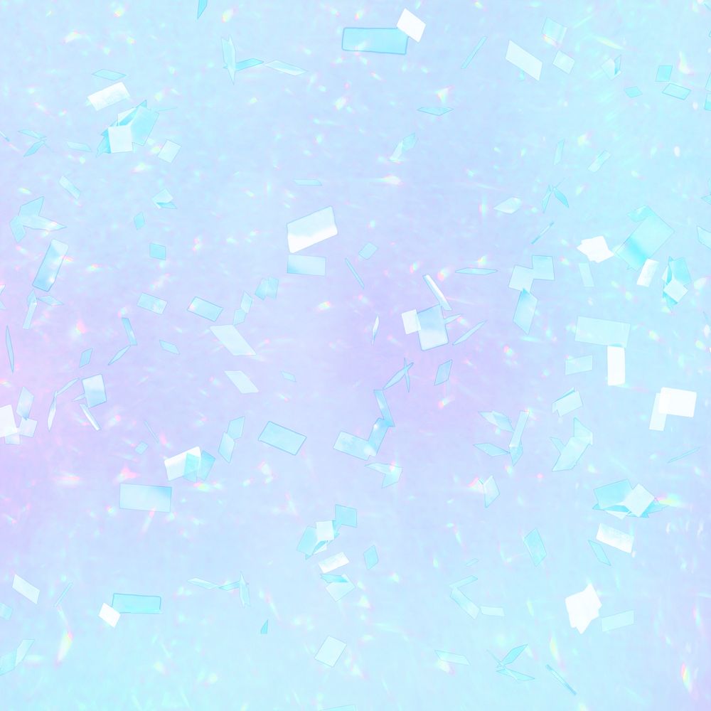 Pastel gradient confetti background holographic design space