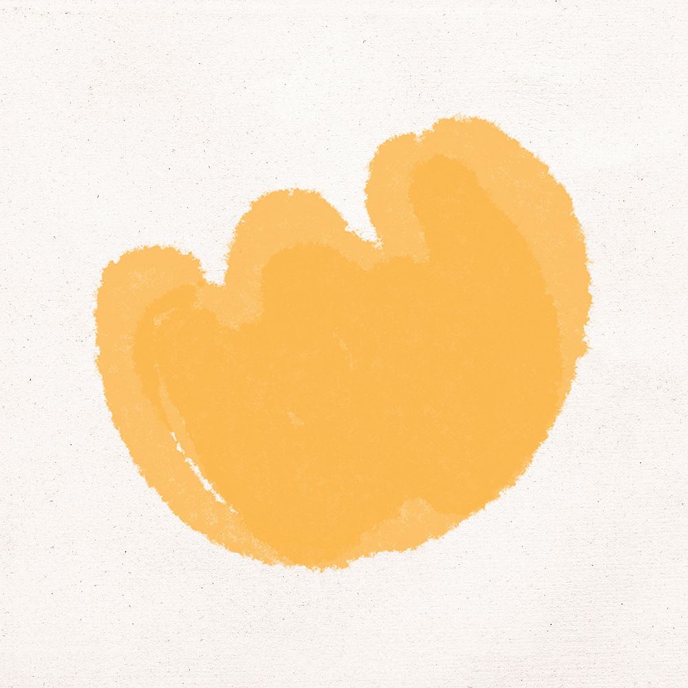 Yellow flower hand drawn psd botanical illustration