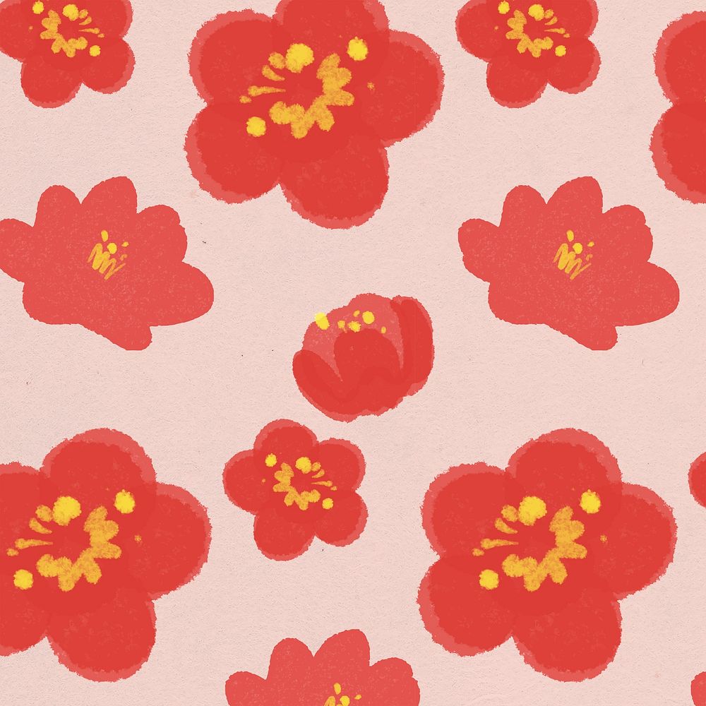 Chinese national flower plum blossom pattern background