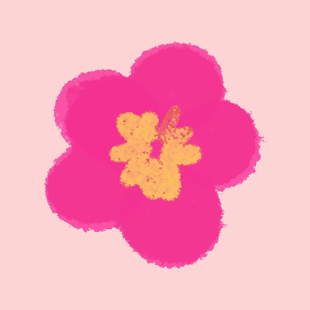 Plum blossom flower vector floral illustration