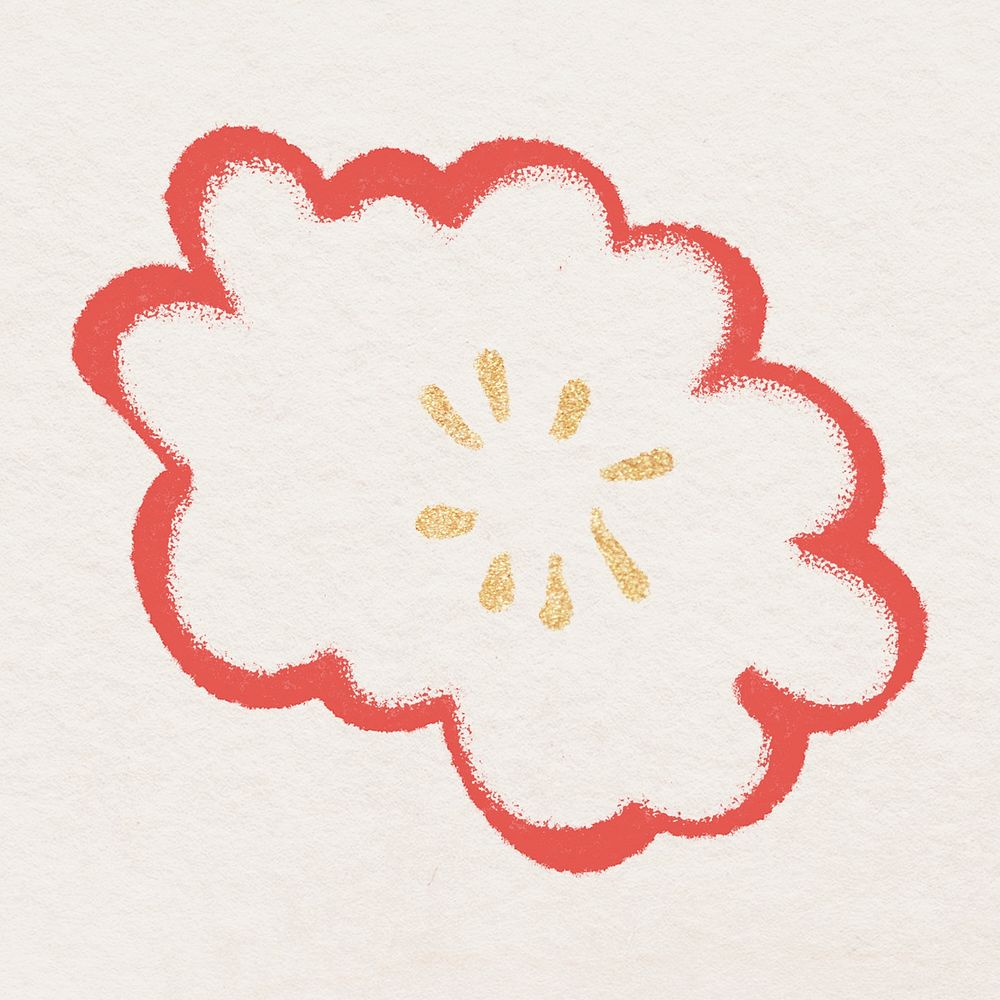 Plum blossom flower floral illustration