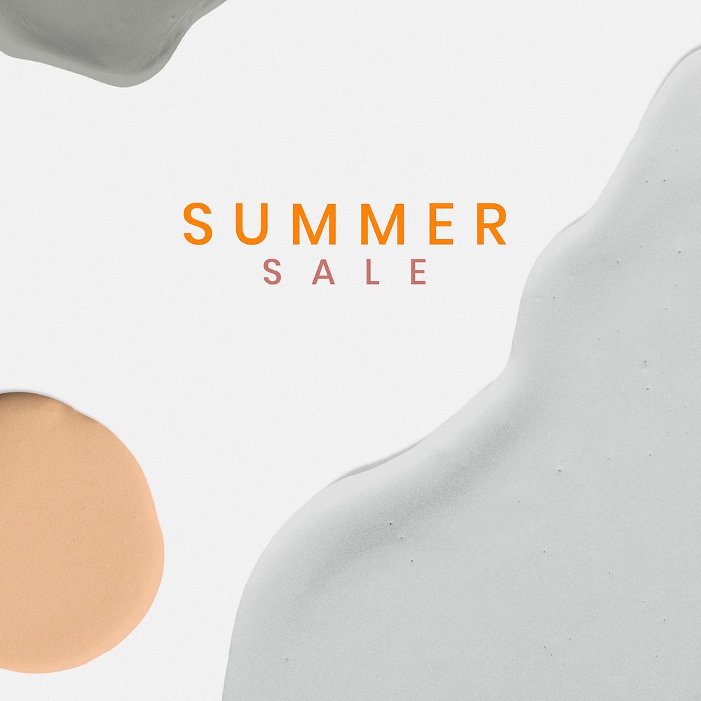 Summer sale template banner vector