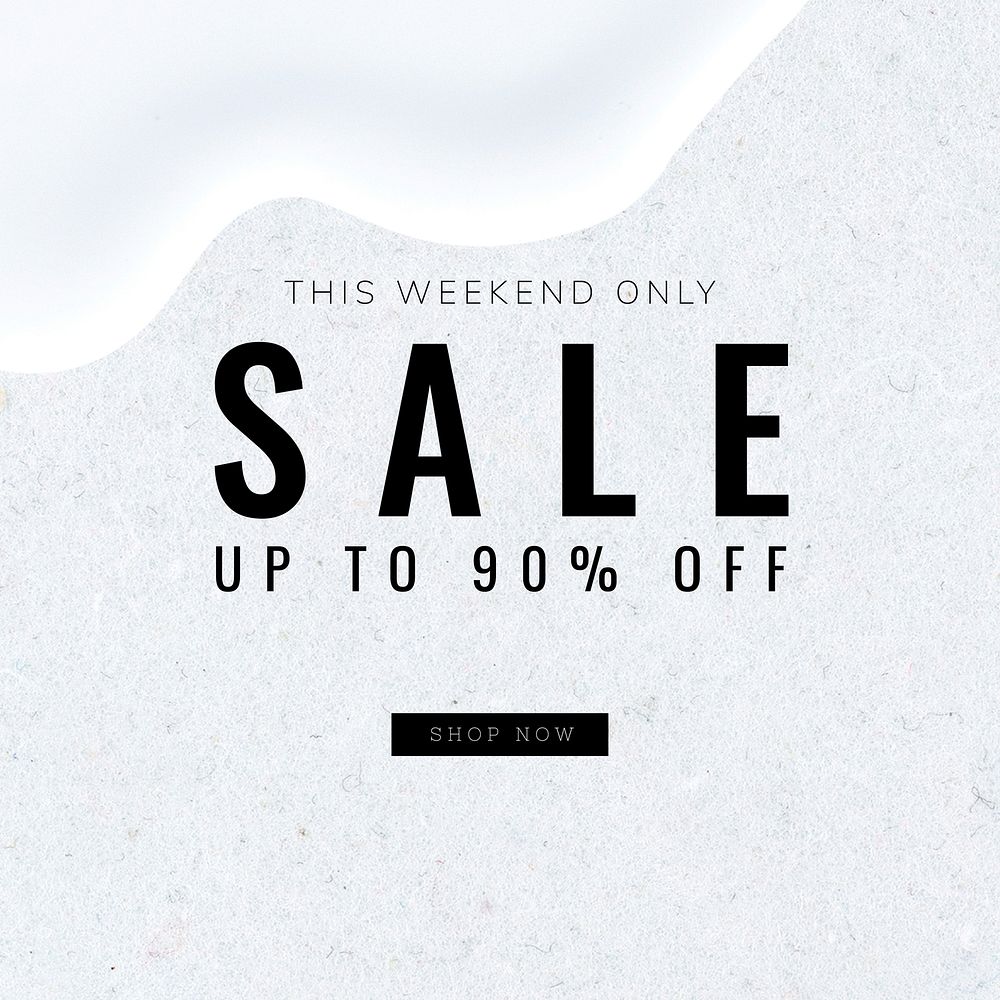 Save 90% off template vector