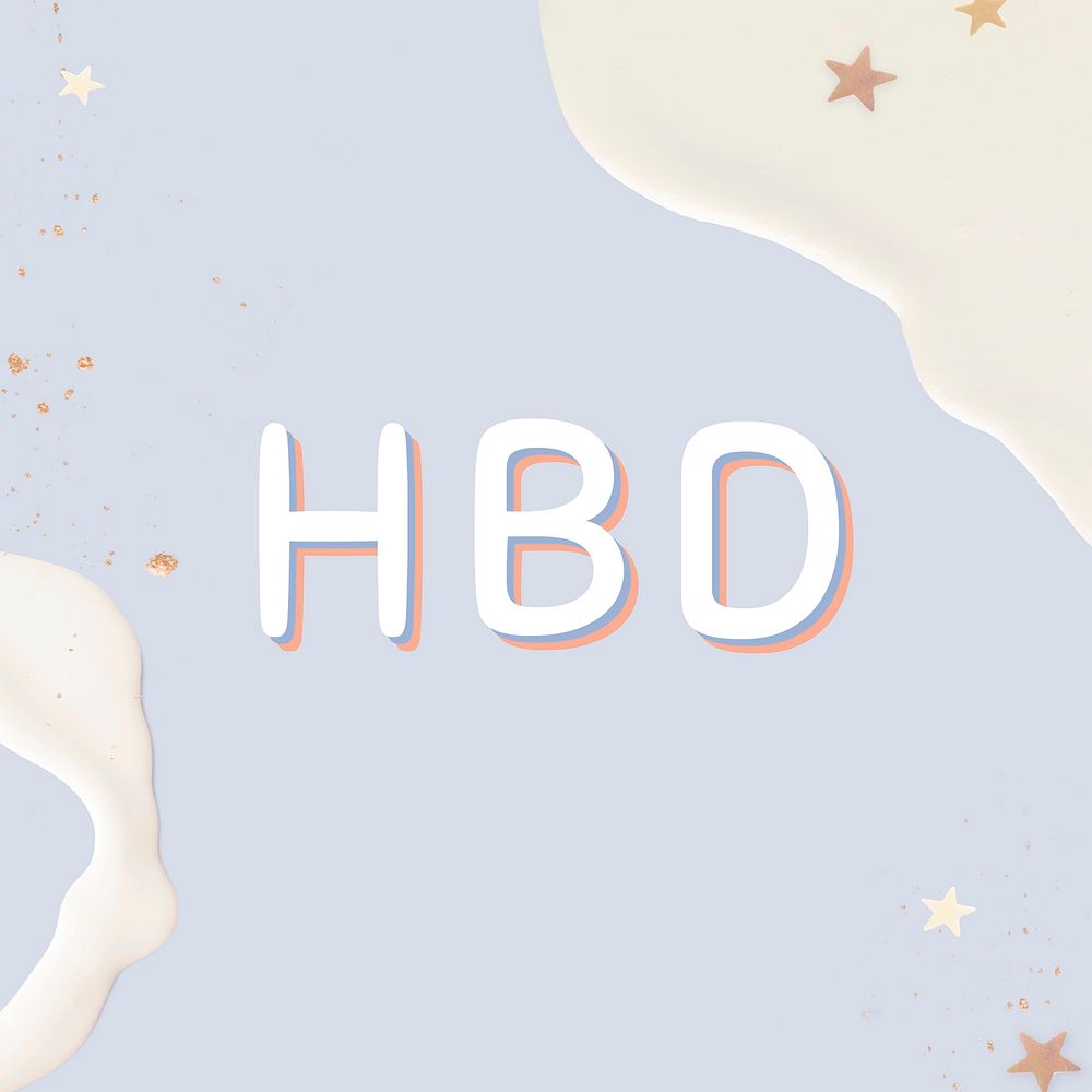 Happy birthday vector pastel card template 