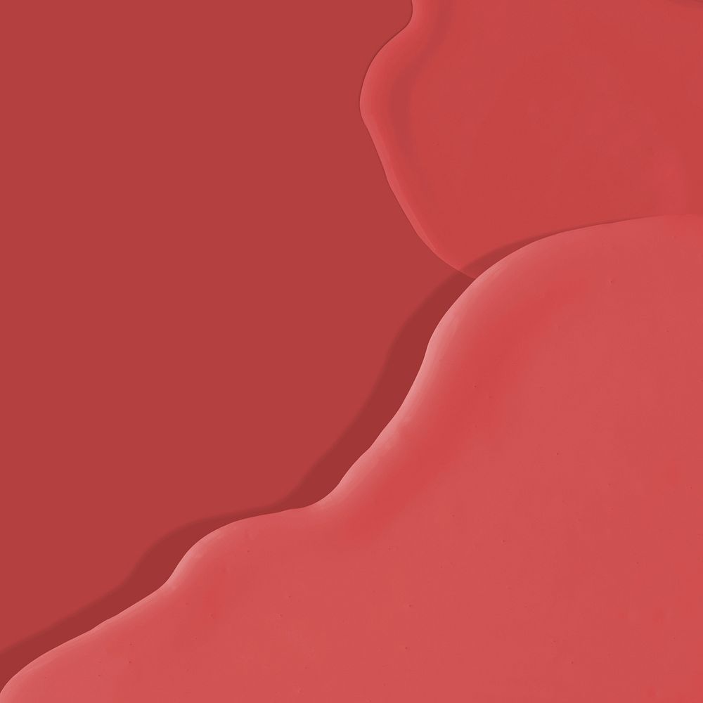 Acrylic red paint texture social media background