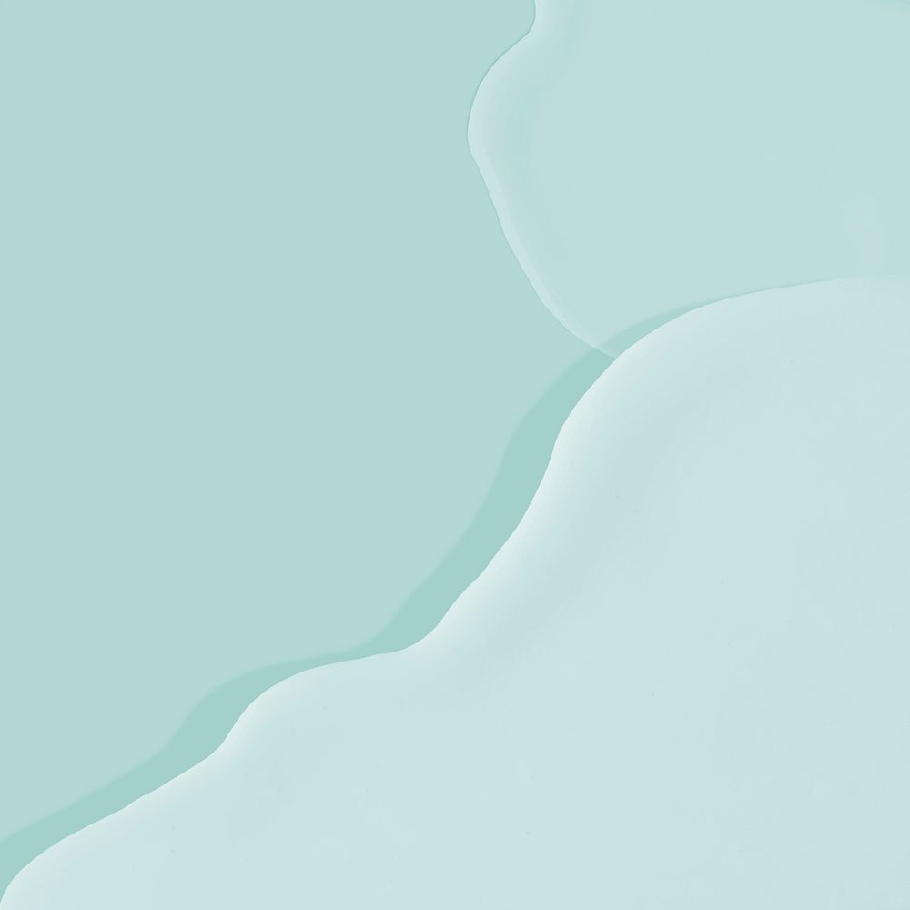 Mint green fluid texture abstract social media background