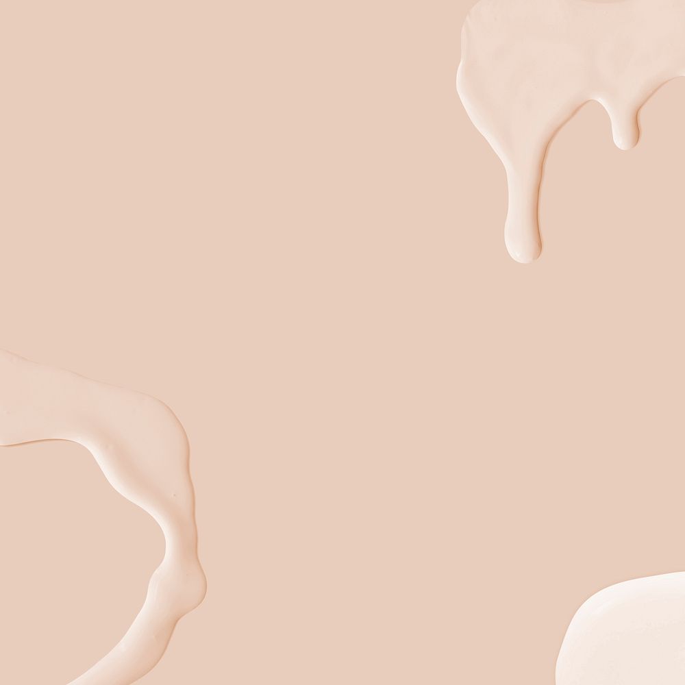 Pastel brown abstract fluid  social media background