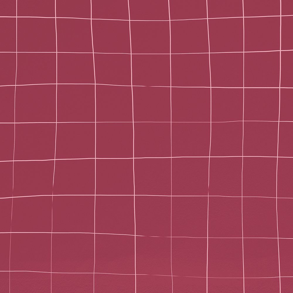 Distorted dark pink square ceramic tile texture background
