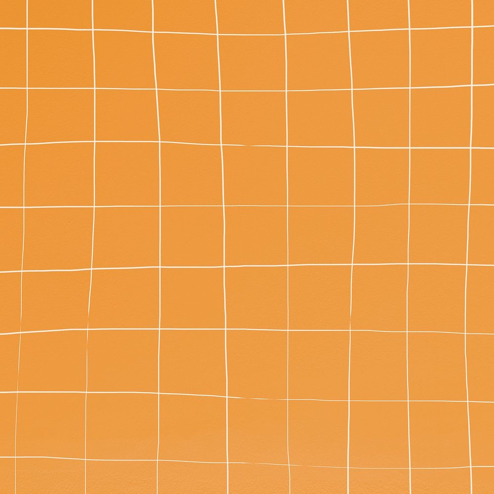 Orange distorted geometric square tile texture background