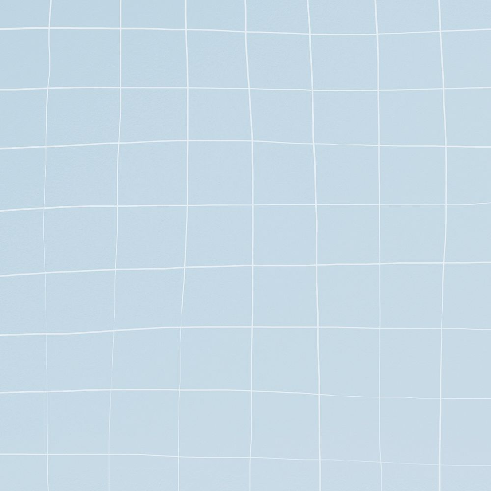 Grid pattern light blue square geometric background deformed