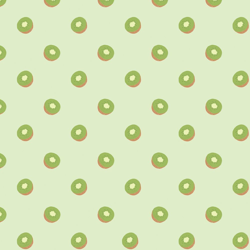 Seamless kiwi pattern pastel background