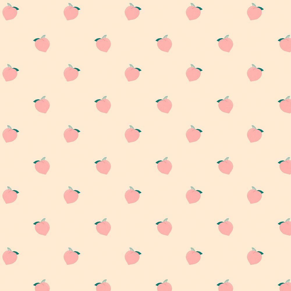 Seamless peach pattern pastel background