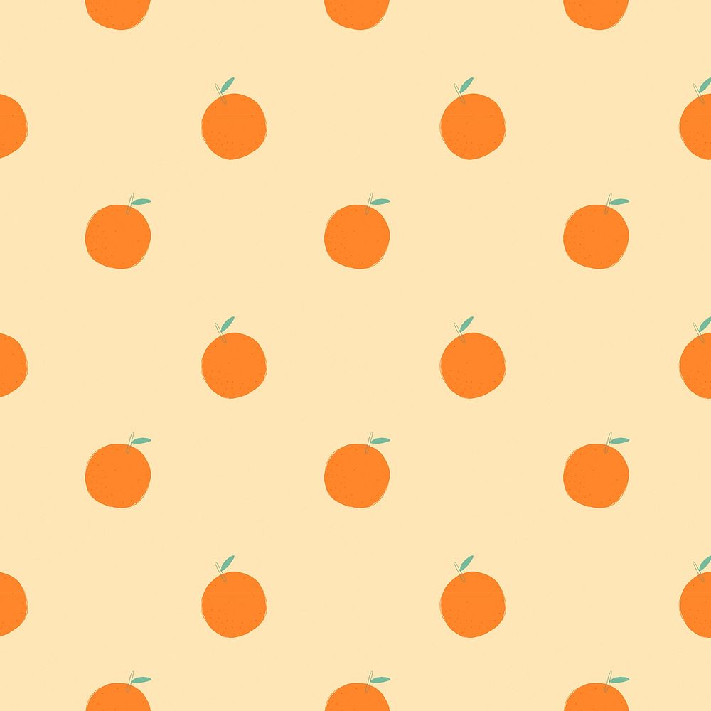 Seamless orange pattern pastel background