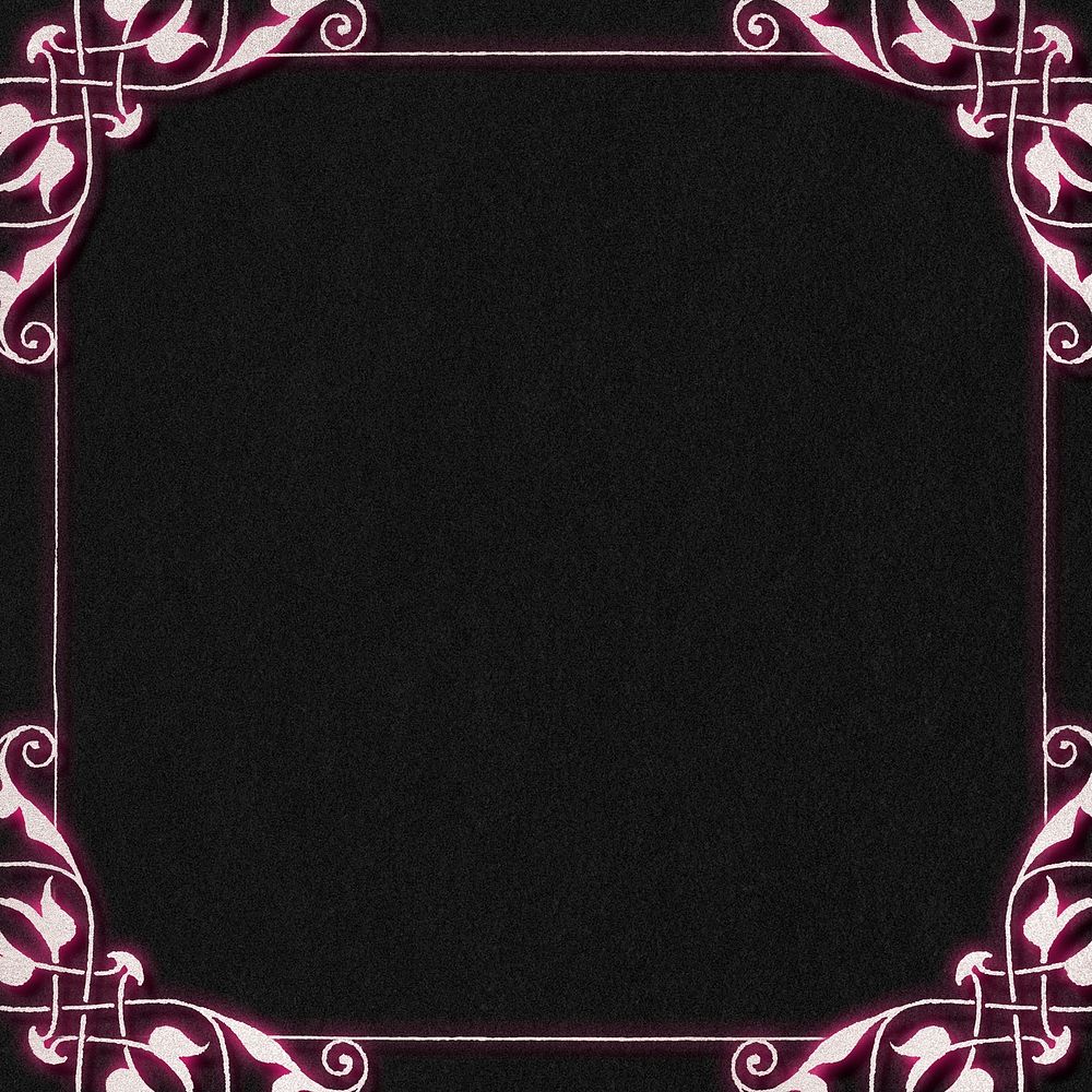 Pink filigree vintage frame border