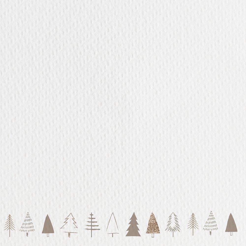 Minimal Christmas tree social media post background with design space