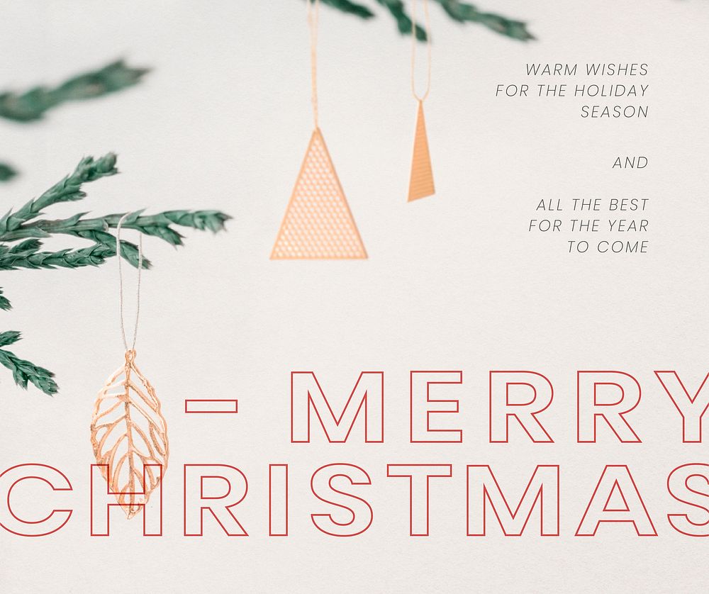 Merry Christmas greeting festive background