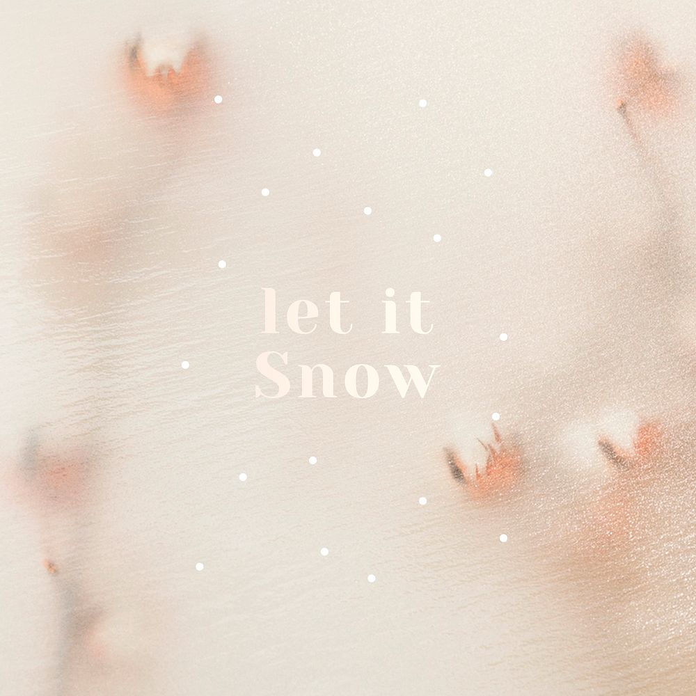 Let it snow Christmas greeting festive phone lock screen wallpaper