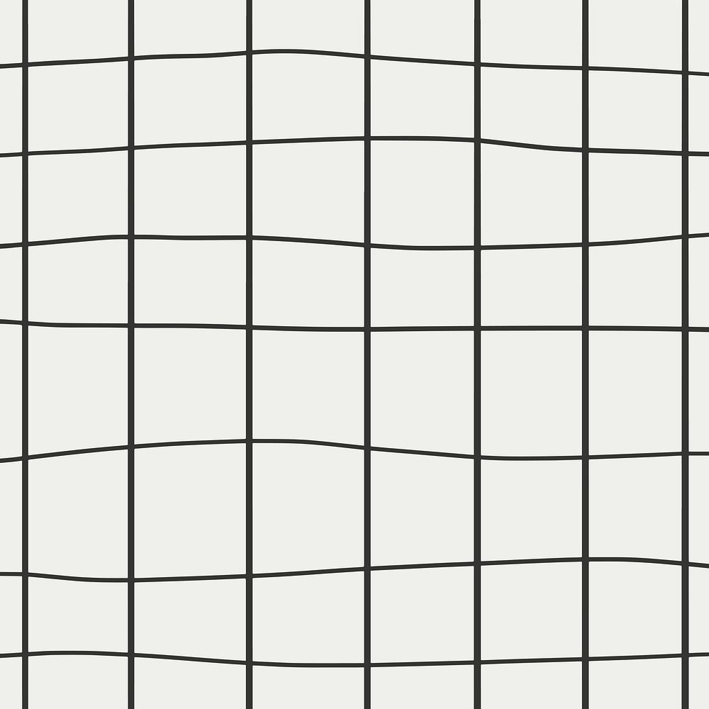 Minimal vector black cursive grid off white background