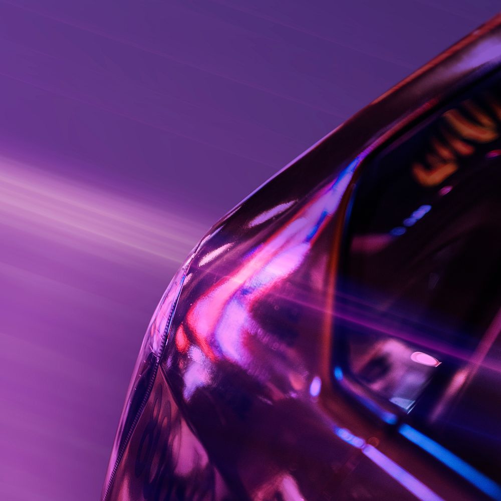 Purple smart car technology background image