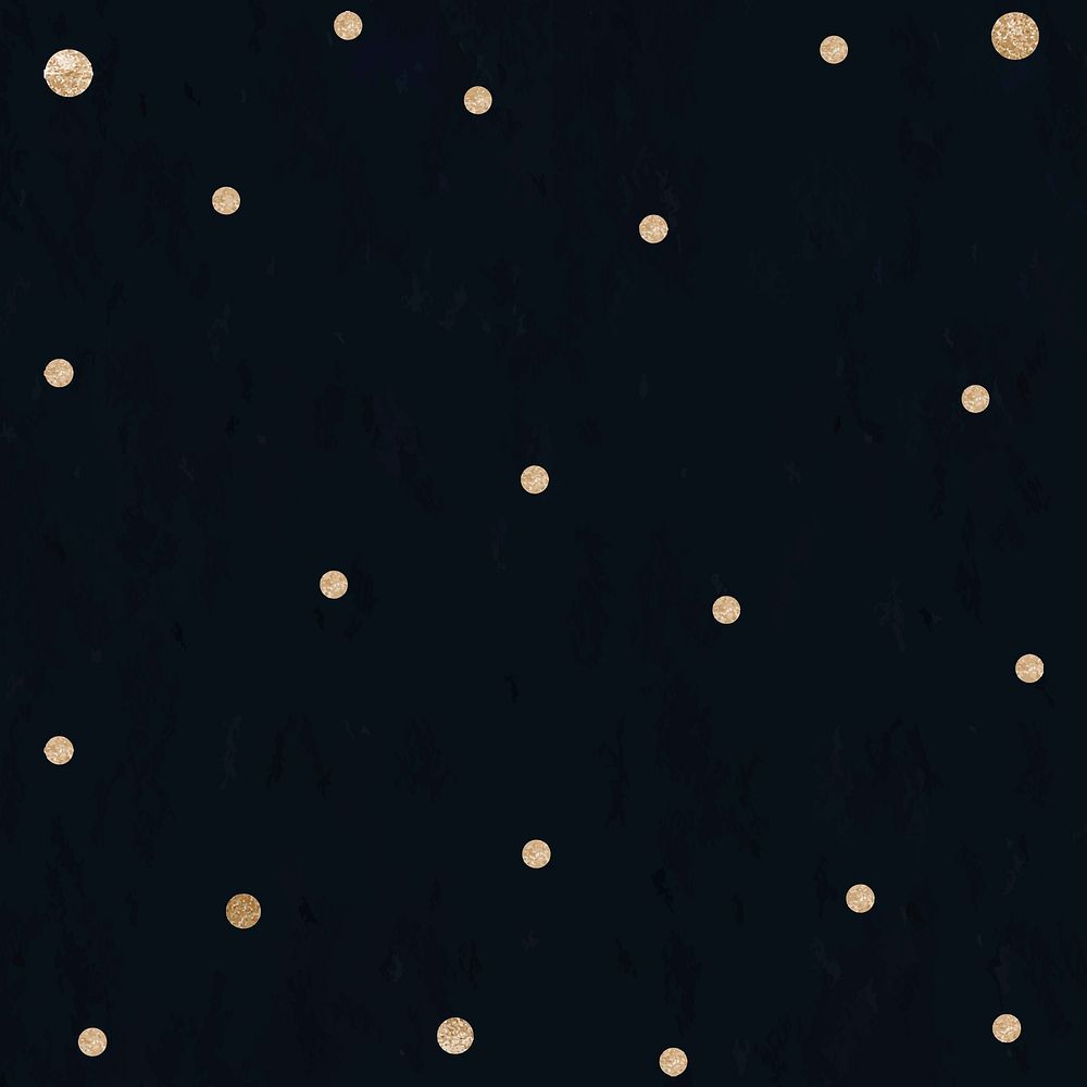 Gold dots black background psd for social media 