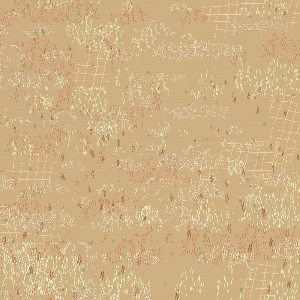 Brown rice field background line art instagram post