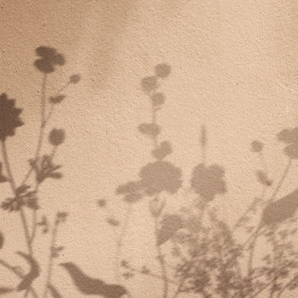 Background with floral field shadow