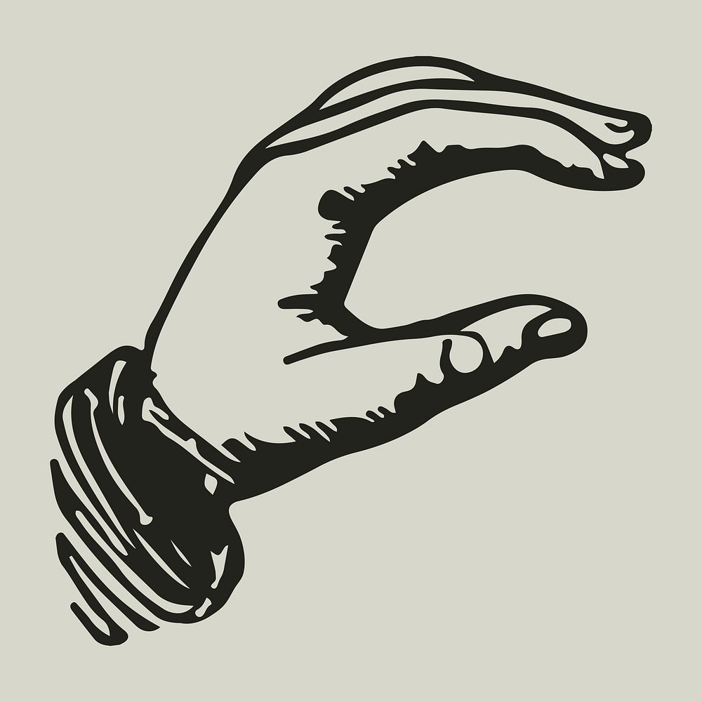 Hand logo business corporate identity illustration