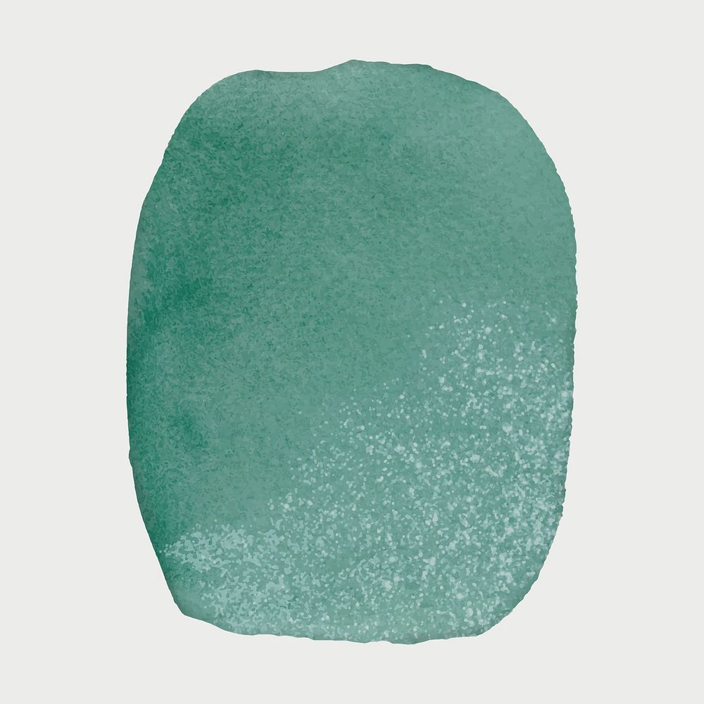 Green watercolor brush stroke 