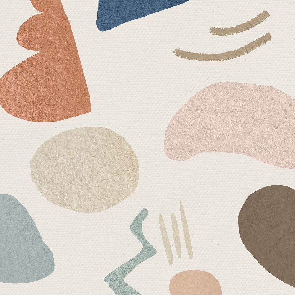 Memphis patterned background earth tone design