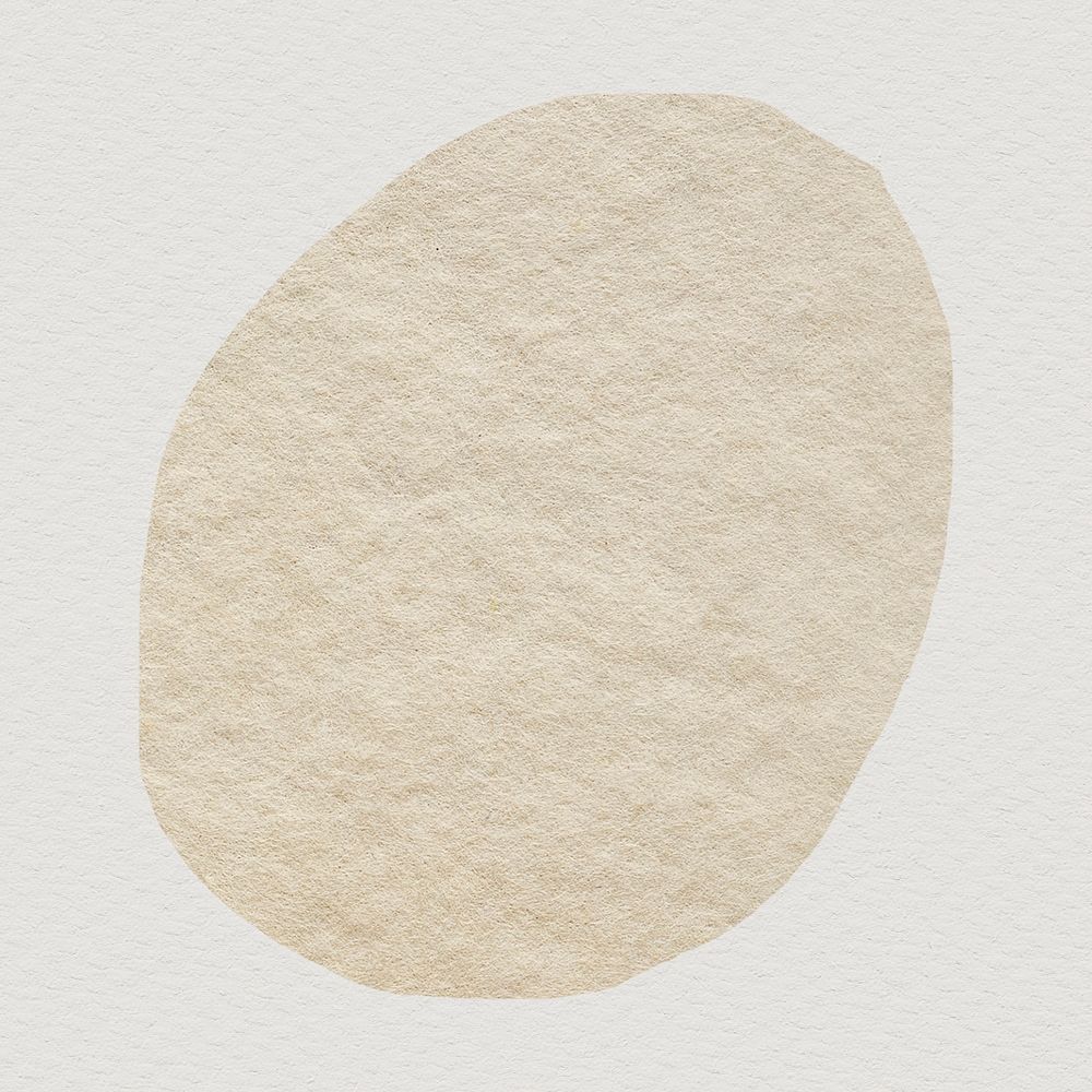 Abstract textured shape psd in beige tone design