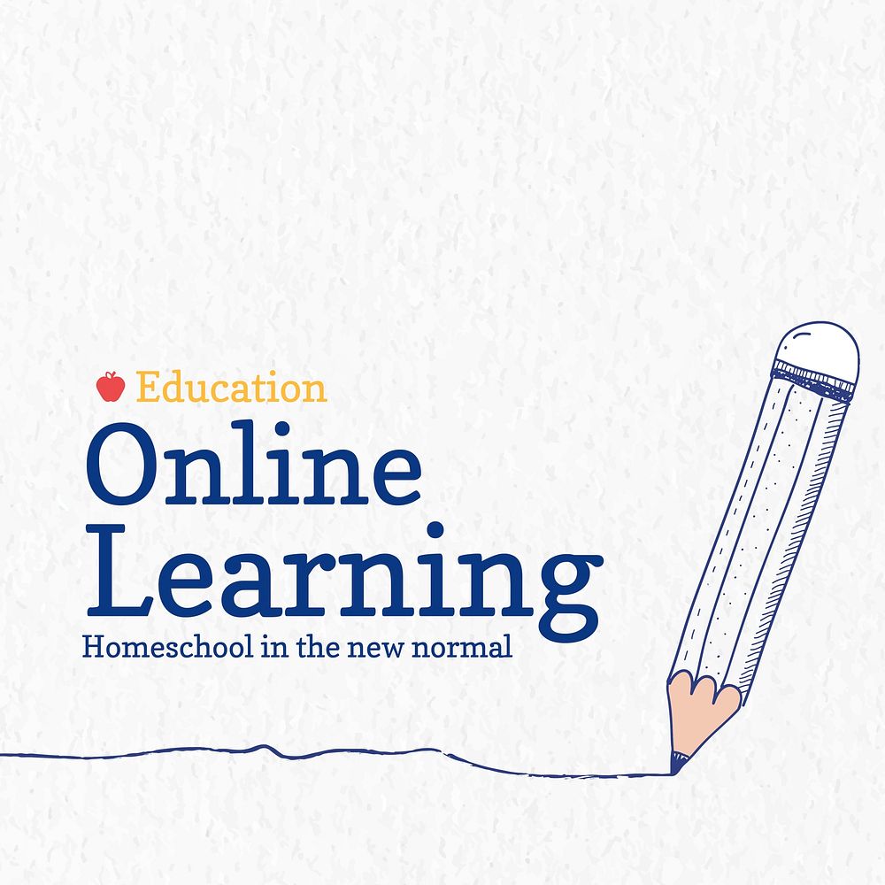 Education online learning on minimal background