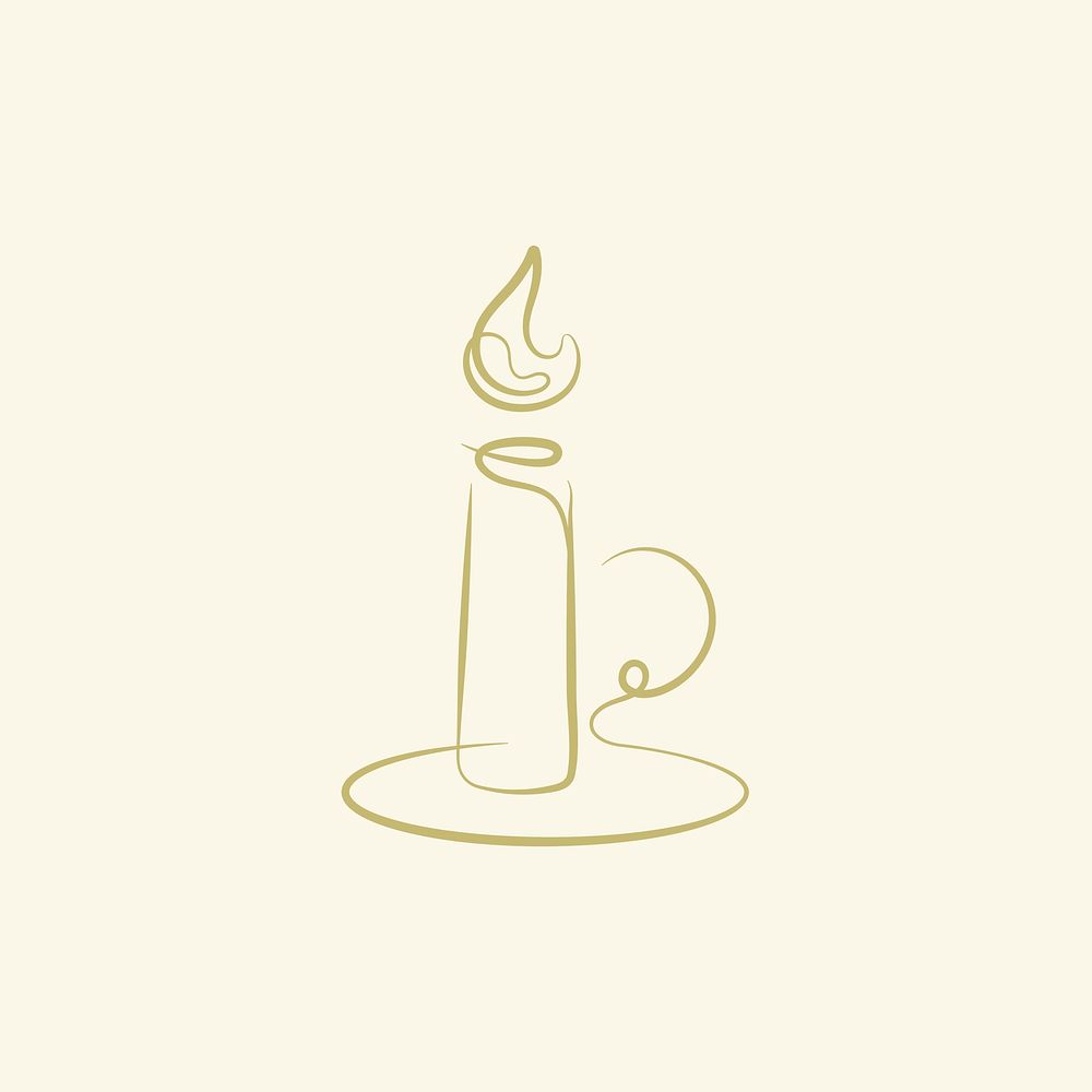Islamic logo psd with doodle handheld candle holder