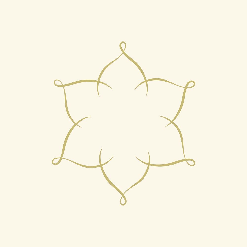 Gold star badge vector luxury logo