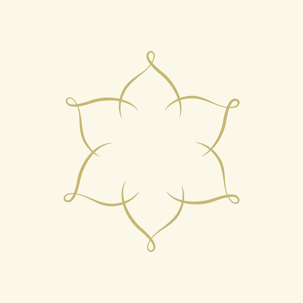 Gold star badge luxury logo