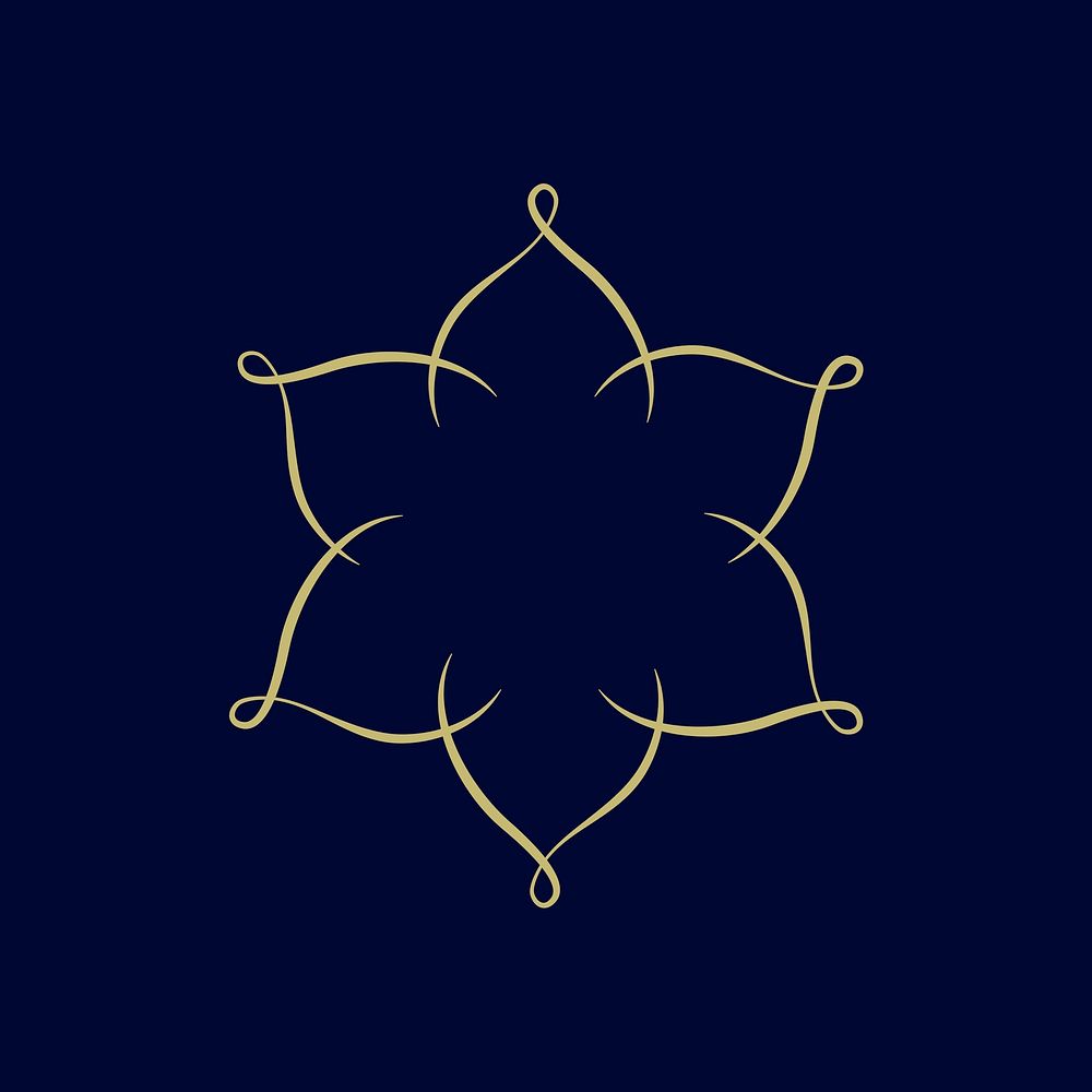 Gold star badge psd luxury logo