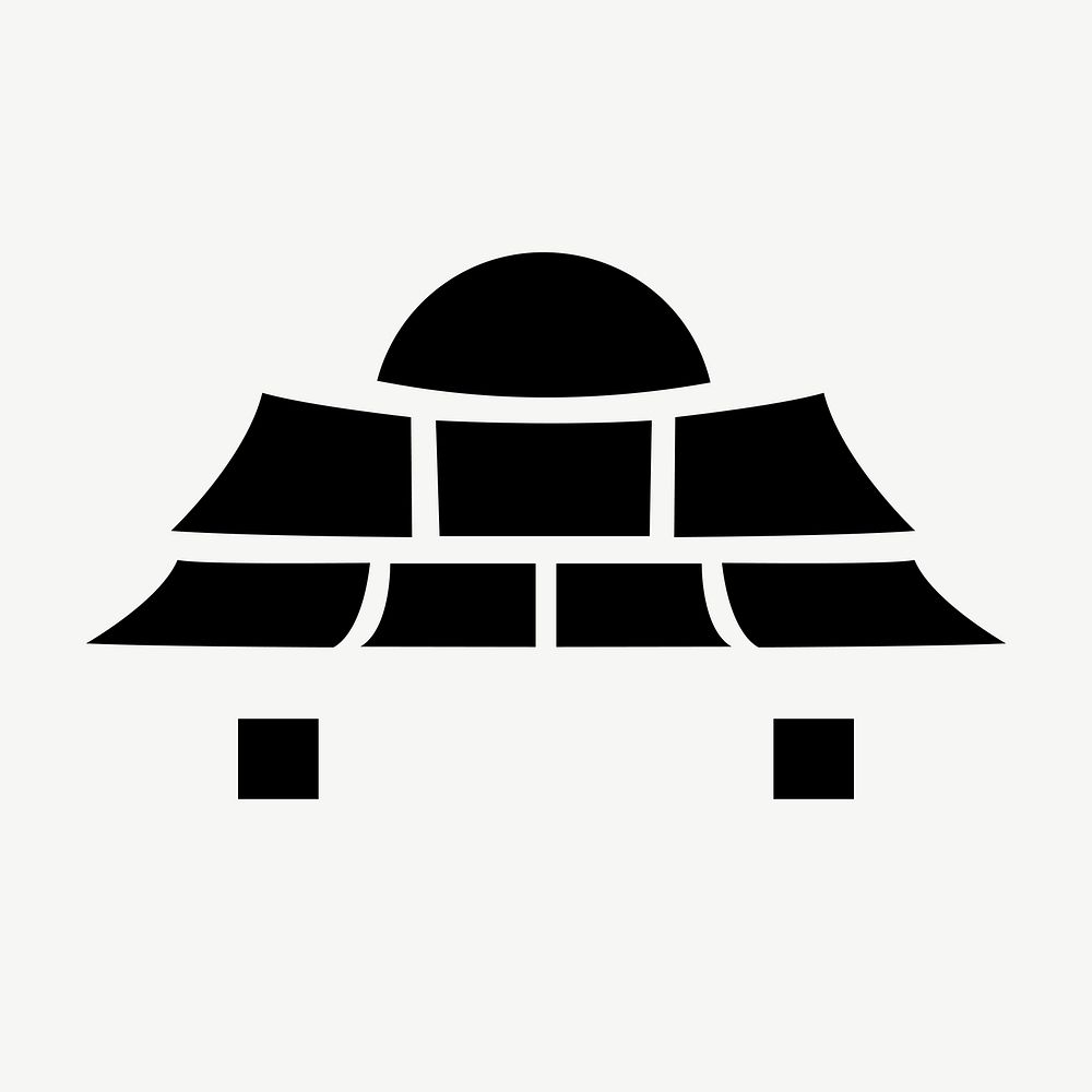 Japanese gate icon vector illustration for branding