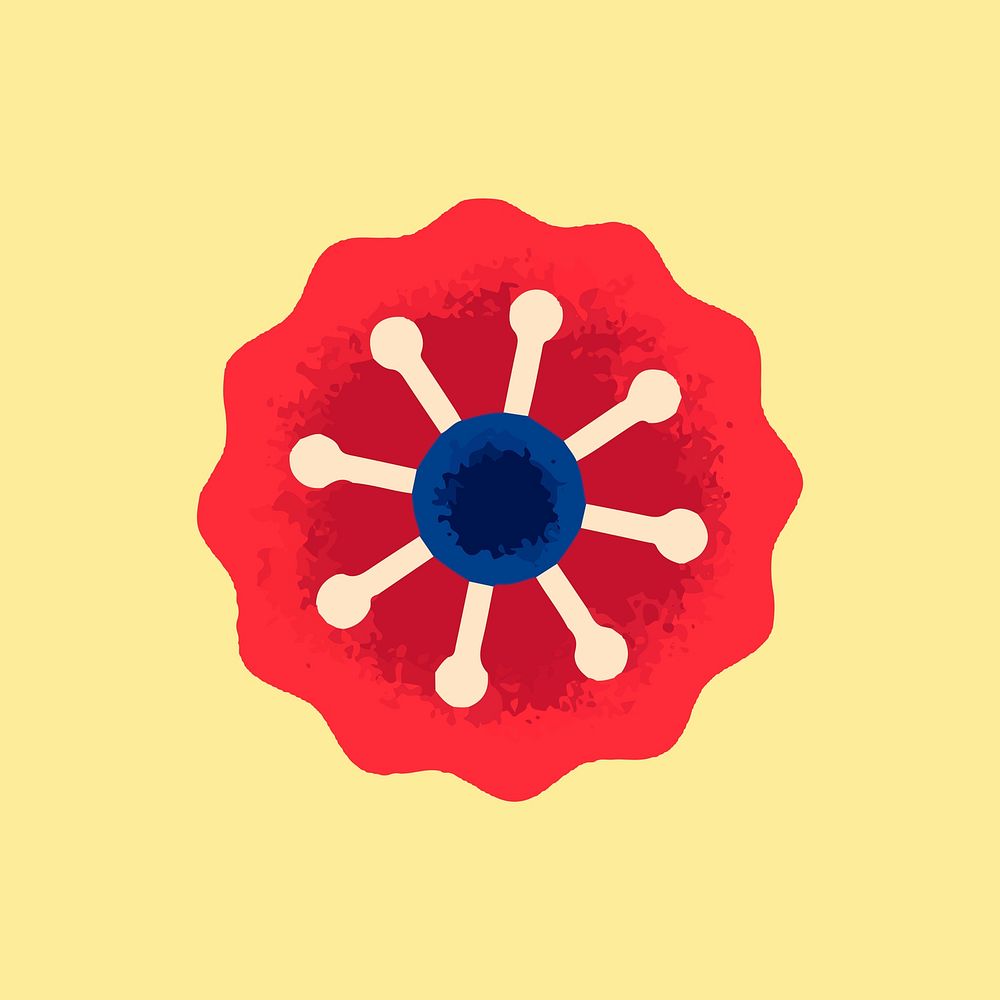 Mexican ethnic flower vector illustration