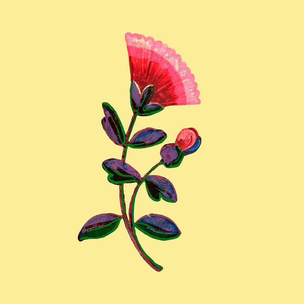 Mexican ethnic flower vector illustration