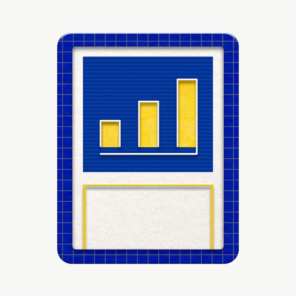 Digital business growth vector with bar chart graphic