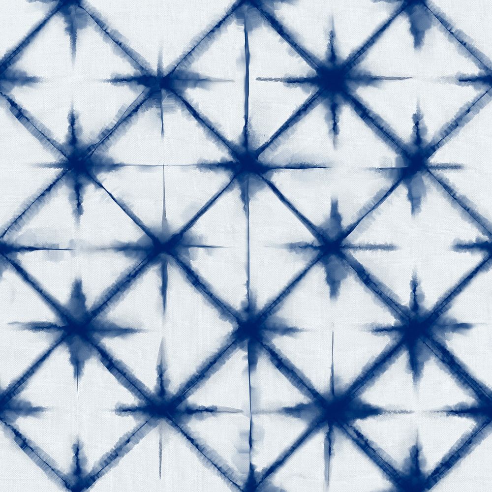 Shibori pattern background in indigo blue color