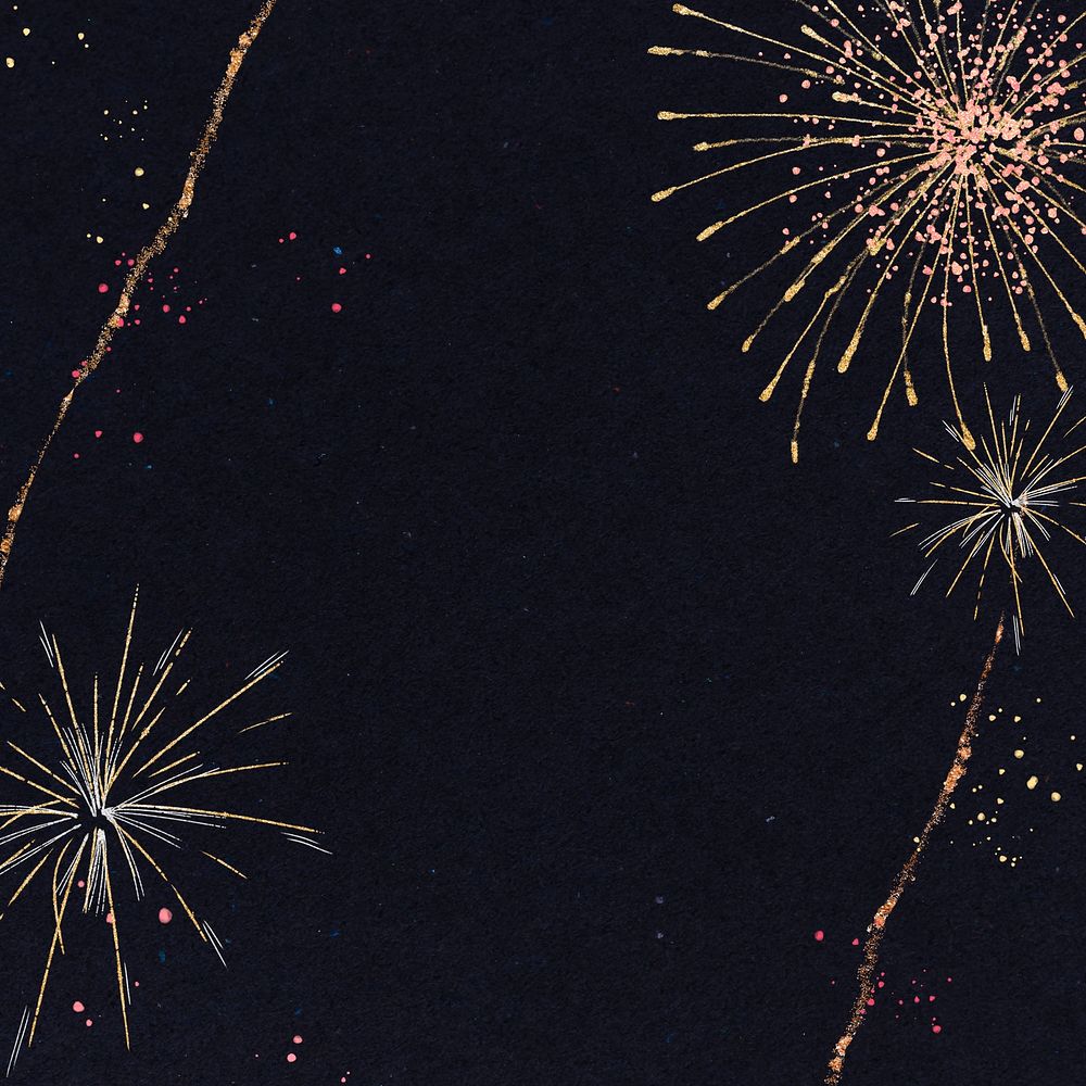 Colorful fireworks background in celebration theme