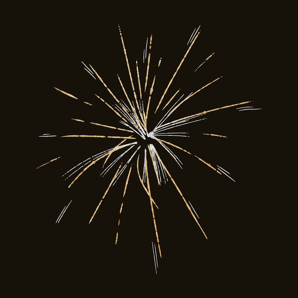 Beautiful firework element graphic vector 
