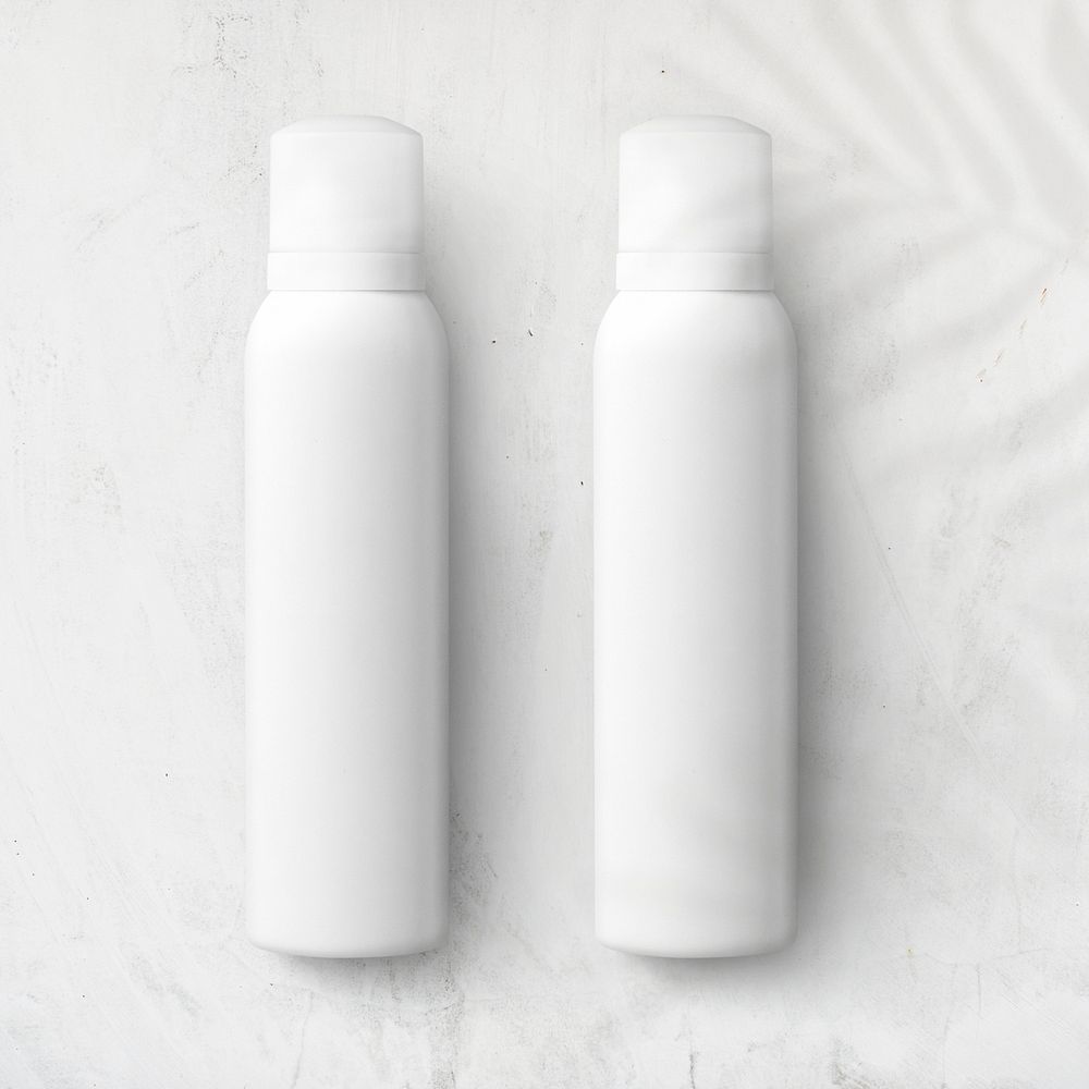 Spray bottles mockup psd for branding and packaging