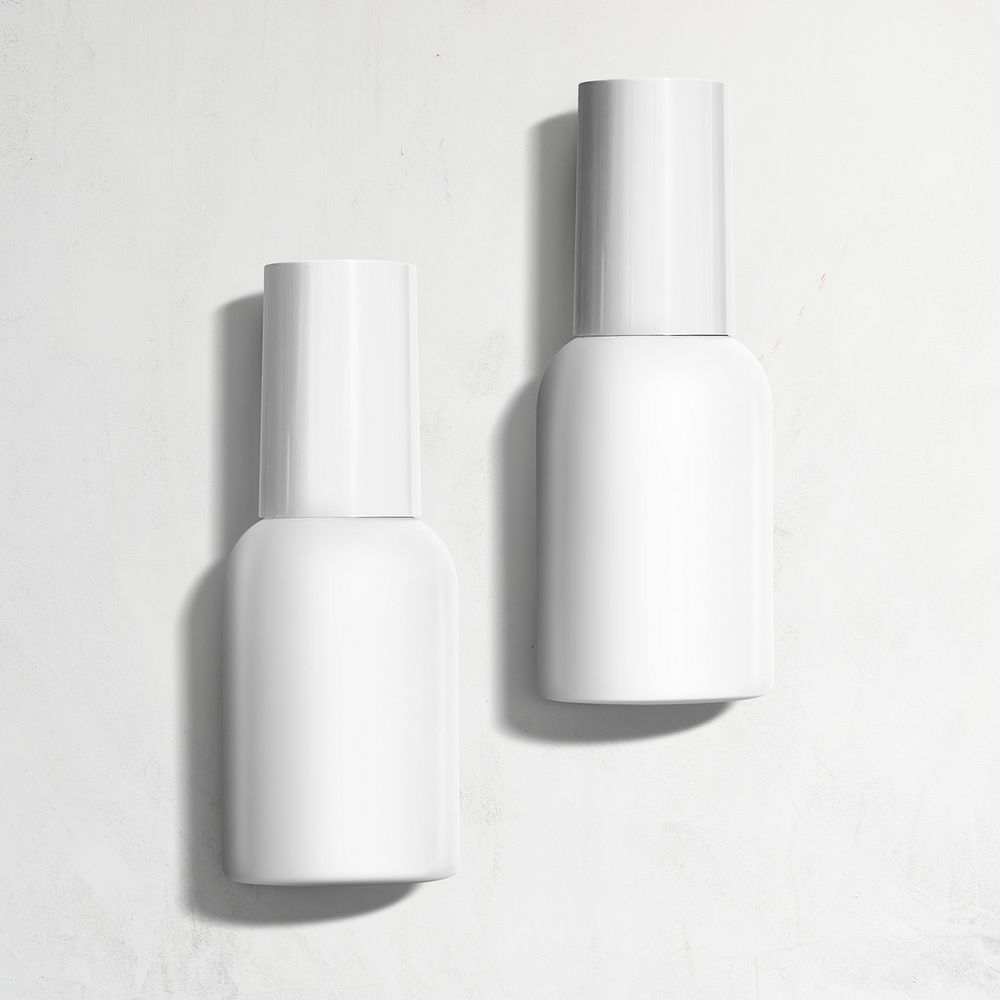 Spray bottles for branding and packaging in minimal style
