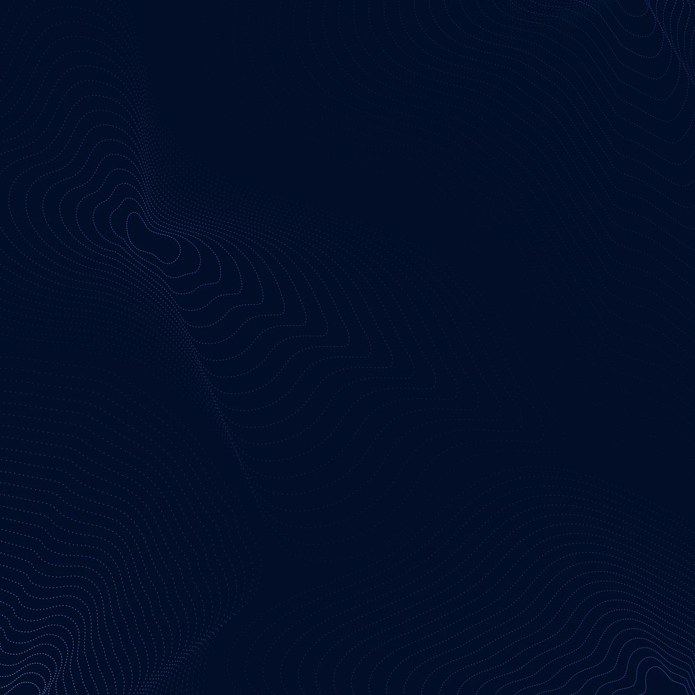 Dark blue technology background vector with  futuristic waves