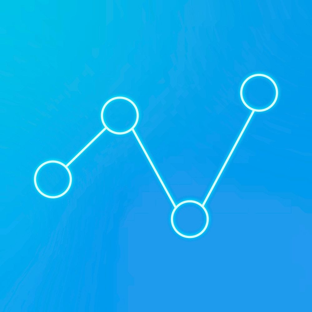Connection icon vector in blue tone