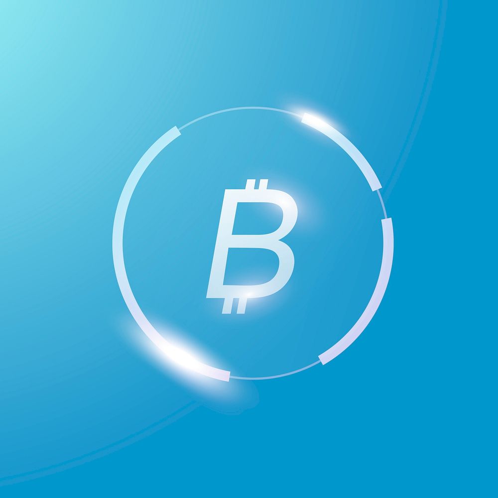 Bitcoin icon money currency symbol