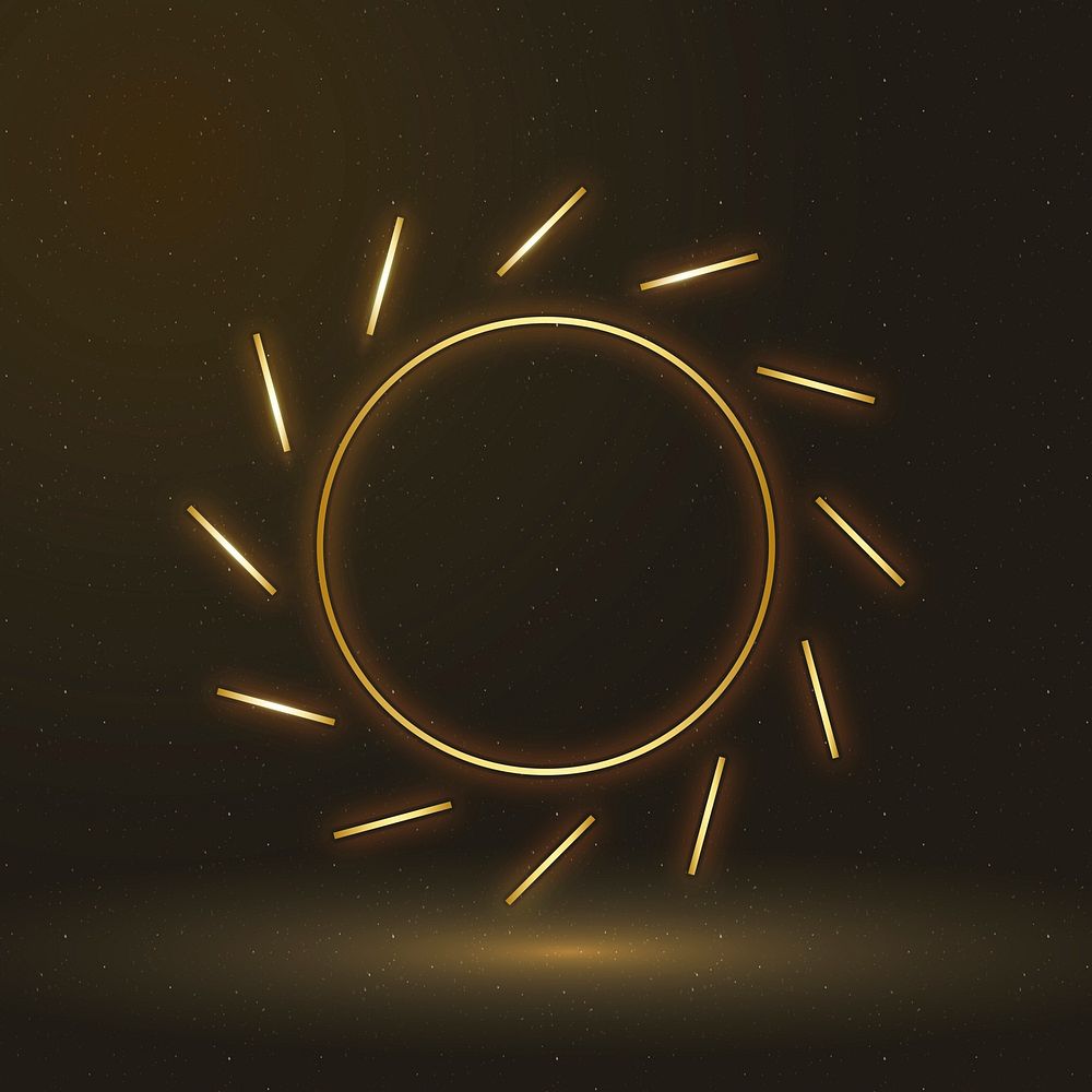 Sun icon renewable energy symbol